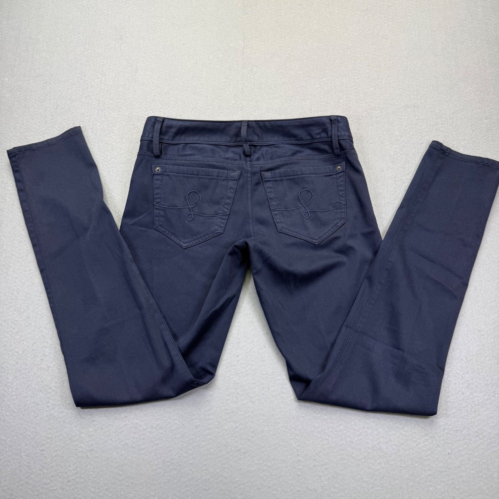 Lilly Pulitzer Worth‎ Skinny Pants Womens Size 2 Navy Blue Solid Low Rise Chino